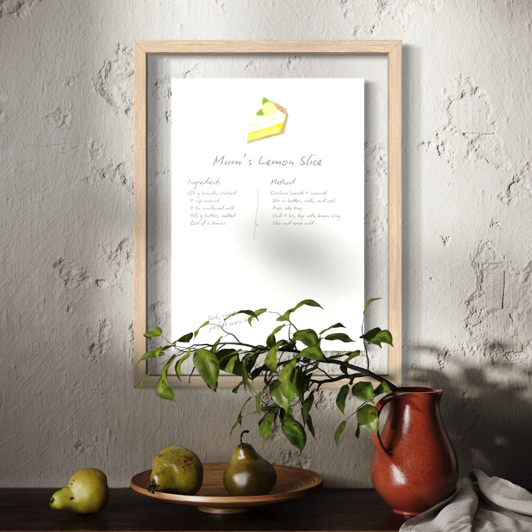 Heirloom Recipe Artwork Print