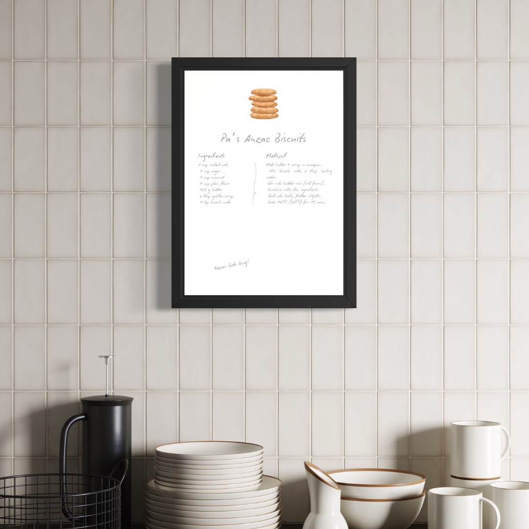 Heirloom Recipe Artwork Print