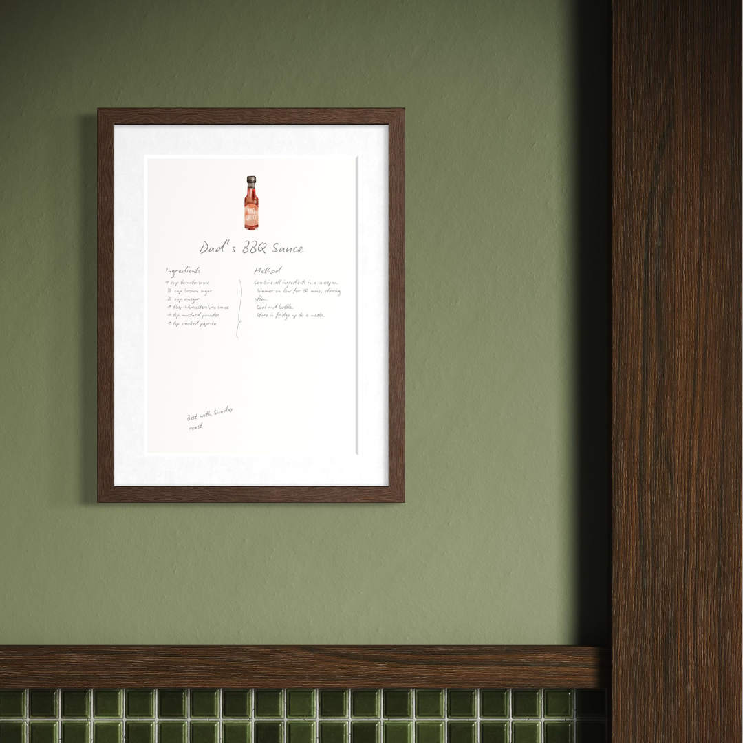 Heirloom Recipe Artwork Print