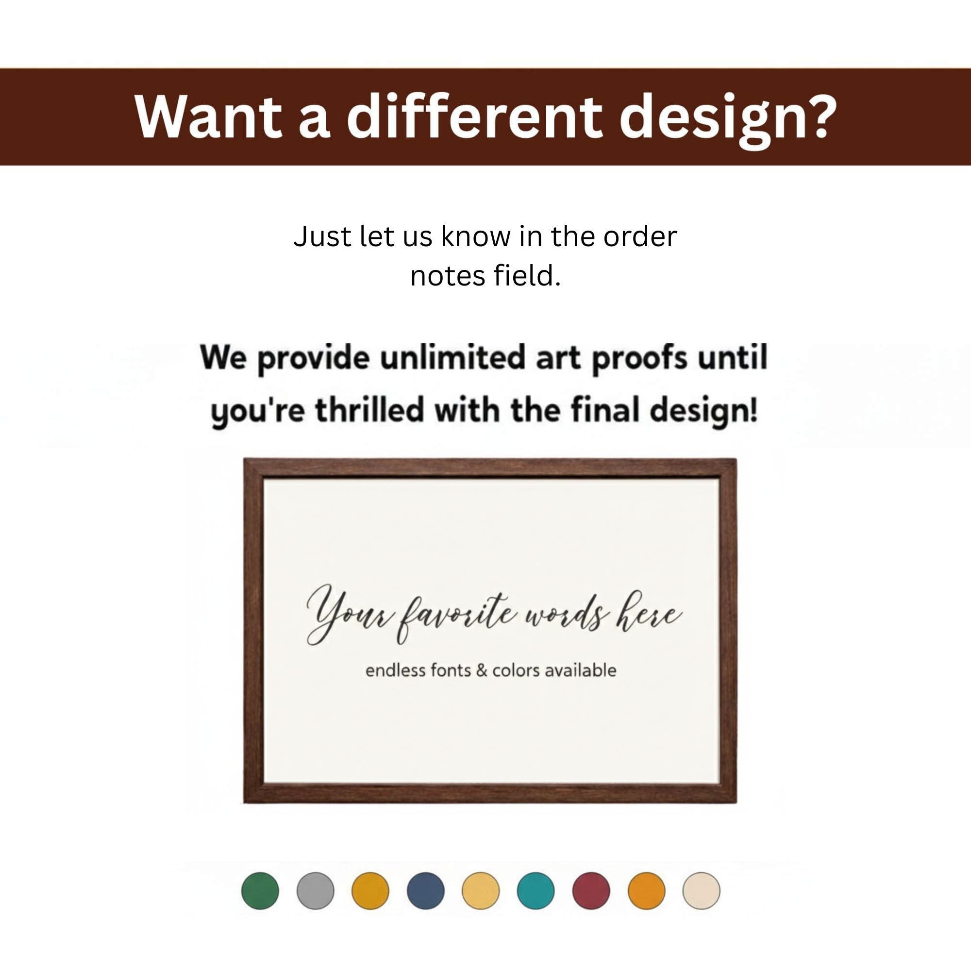 Personalised Handwriting Wall Art in Frame